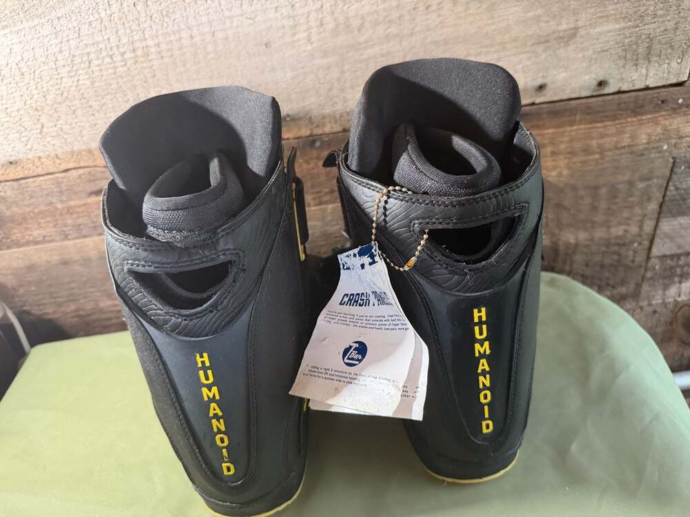 Humanoid Wakeboard Bindings Boots Black Yellow sz 6-8